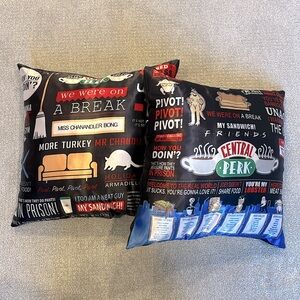 Friends TV Show Theme Pillows 14x14
